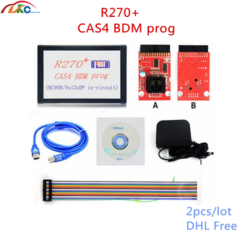 

2pcs/lot DHL Free Shipping R270+ CAS4 BDM R270 PLUS 1.20 R270 Professional Auto Key Programmer for BMW CAS4