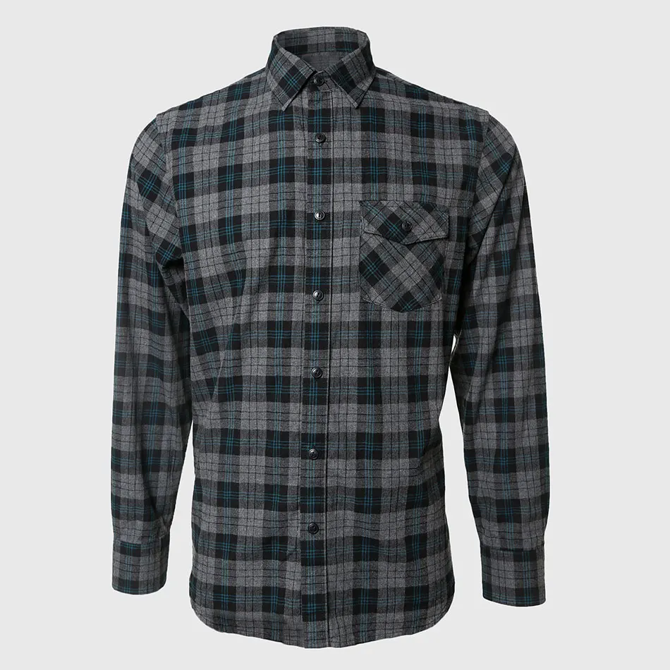Рубашка мужская с длинным рукавом хлопок в клетку западном стиле|men plaid shirt|pattern