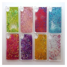 New Dynamic Liquid Bling Star Quicksand Case For SONY Xperia Z5 Colorful Paillette back cove For SONY M4 Aqua Plastic hard shell