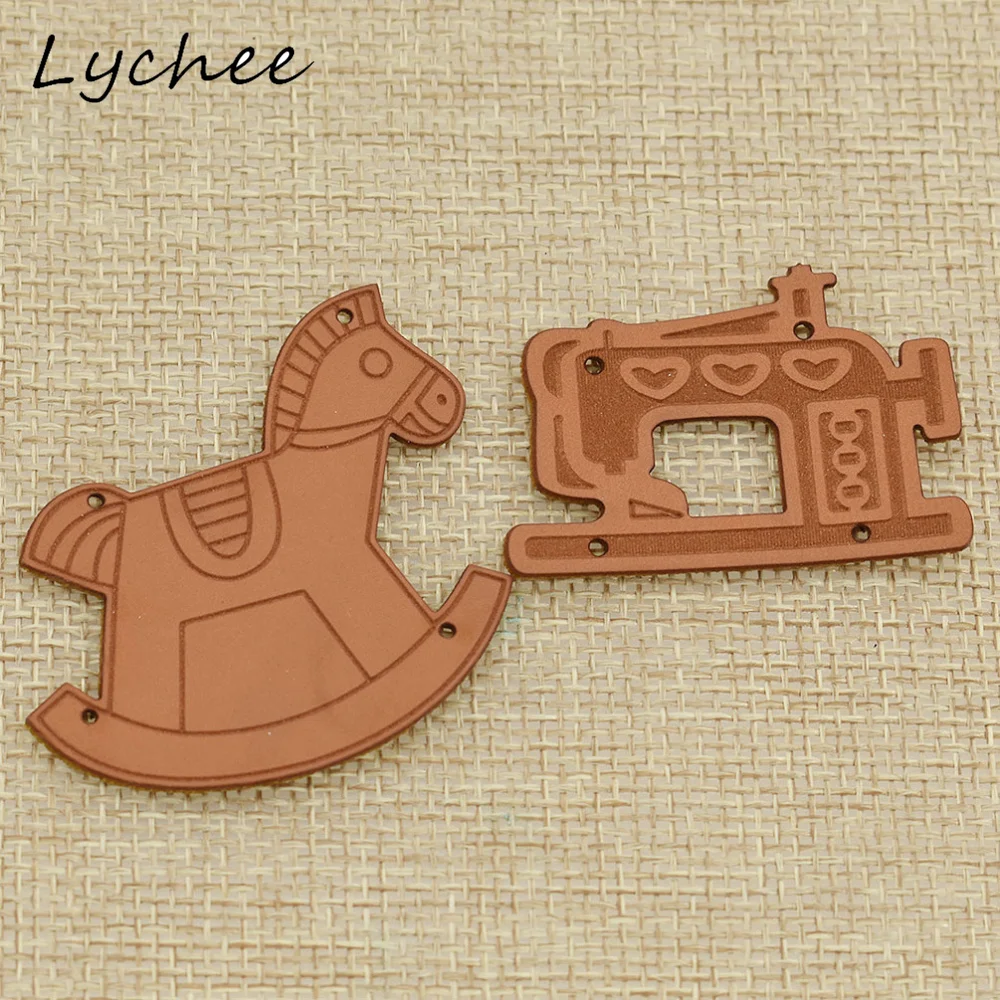 Lychee 20 шт. Милая швейная машина троянская лошадь форма этикетка сумка для одежды