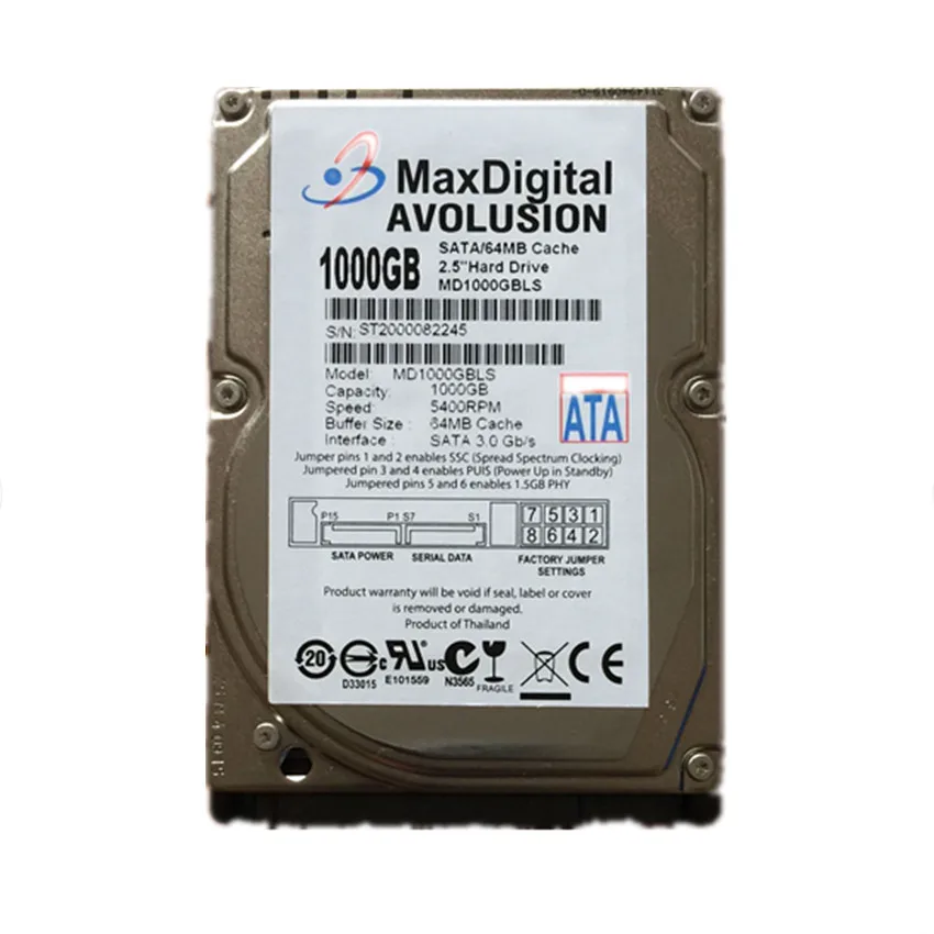 

1TB 5400 RPM SATA 6.0Gb/s 2.5" Laptop SSHD Bare Drive Up to 5x faster than a traditional 5400-RPM HDD Warranty for 1year