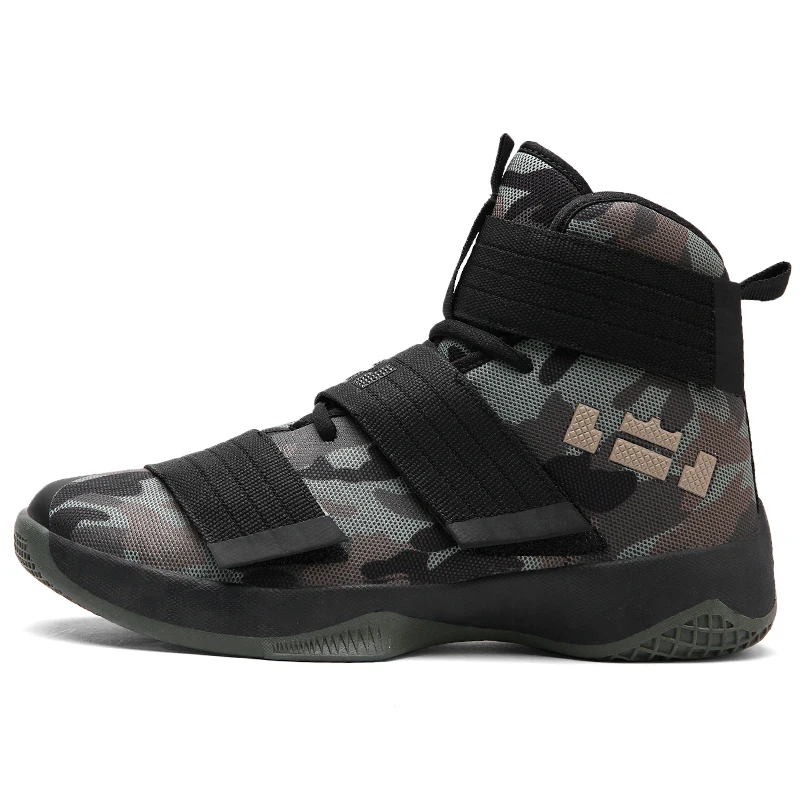 

Camouflage Print High Top Men Basketball Shoes Teen Boys 2018 Summer New Athletic Sneakers Students Outdoor Sport Traning Shoes