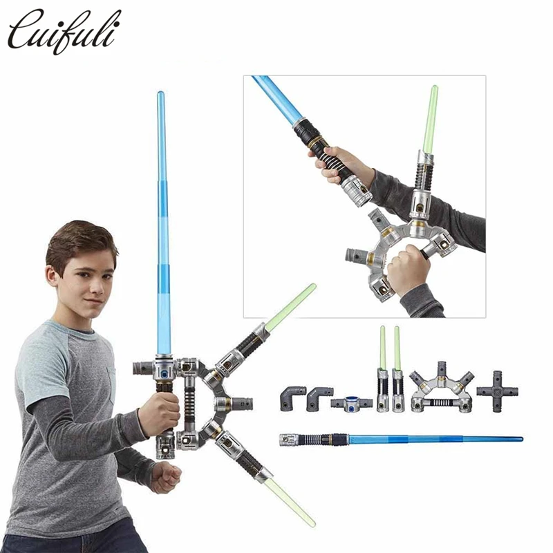 

Star Wars The Force Awakens Jedi Master Bladebuilders Lightsaber Laser Sword Kids Boy Gift With Original Retail Box