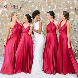 Vestido De Festa Longo Sexy Backless Bridesmaid Dress 2019 Sleeveless Halter Spaghetti Strap Floor-Length Wedding Guest Dresses Vestido De Festa Longo Sexy Backless Bridesmaid Dress 2019 Sleeveless Halter Spaghetti Strap Floor-Length Wedding Guest Dresses