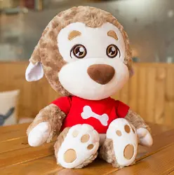 Кэндис Го плюшевые игрушки кукла мультфильм животных милый красный кости футболка плюшевый пес щенок Детский наряд для дня Рождения