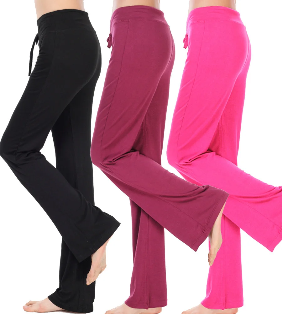 

New cotton spring plus size stretch drawstring yoga pants square dance clothes sports fitness modal bloomers women harem Pants