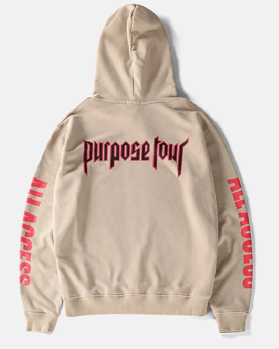 purpose tour 1:1 Justin Bieber staff KANYE WEST hoody Pullover Hoodie ...