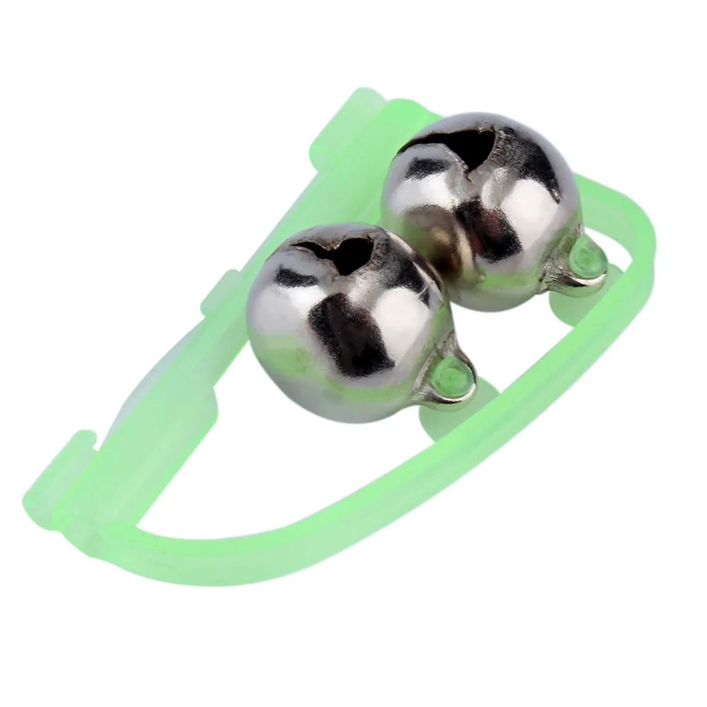 

3pcs Luminous Sea Fishing Feeder Fishing Bell Twin Rod Tip Fish Bell Alarm Fishing Tackle 5cm
