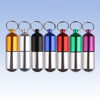 

Outdoor EDC Tool survival kit Large Size Pill Medicine Box Holder Outdoor Cartridge Keychain Waterproof camping equipment