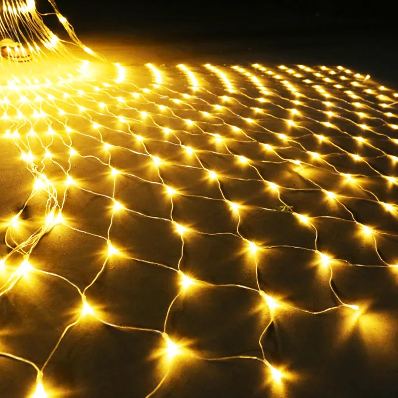 

LED Net Lights Fairy String Light 220V EU Plug Decorative Mesh Lighting for Christmas New Year Wedding Garden Outdoor Decoration