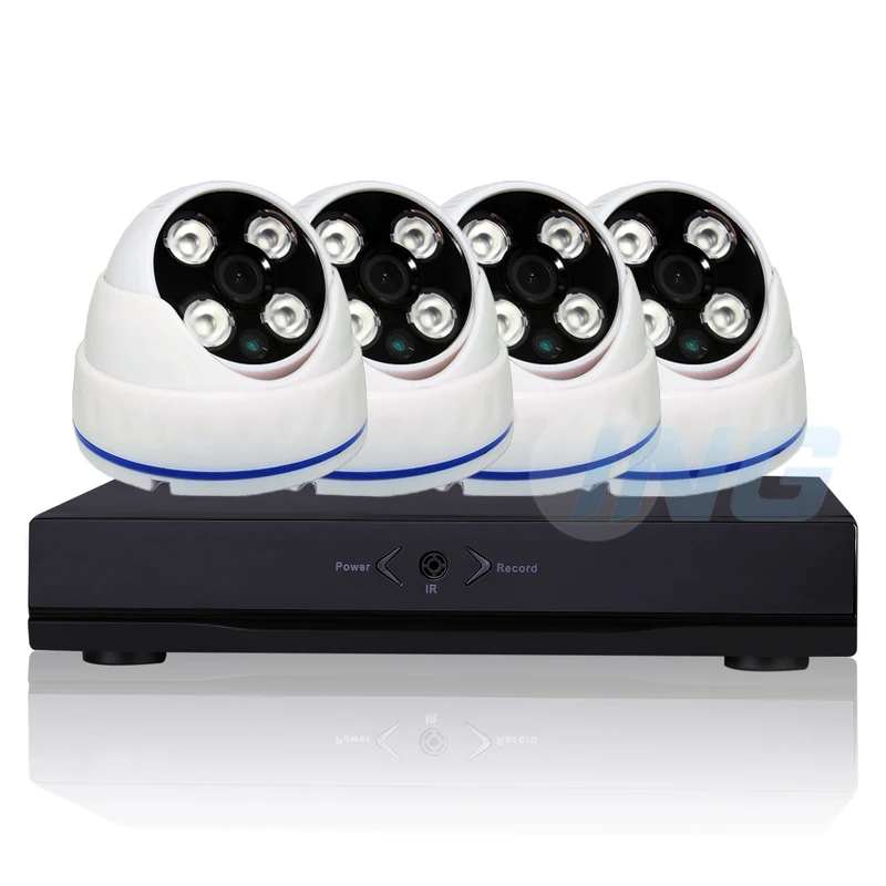 4CH 1080P CCTV AHD камера система Комплект 60ft кабель HD 4 канала 1080N DVR шт. купол 2.0MP Secuity