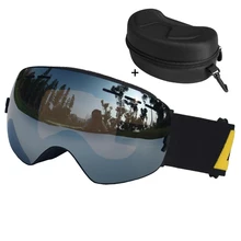 LOCLE брендовые лыжные очки для мужчин и женщин, очки для сноуборда, очки для катания на лыжах с защитой от уф400 лучей, лыжные очки, противотуманные лыжные маски