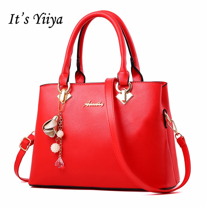 

It's YiiYa 2018 Hot Women PU HandBag Casual Tote Fashion High Capacity Lady Style Female Bags Gilrs Messenger Bag XK8080