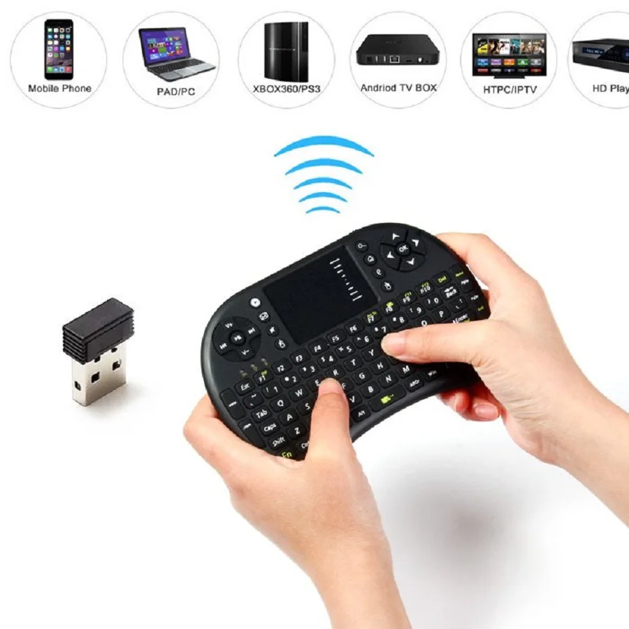 Backlit UKB 500 Mini USB Wireless Keyboard Backlight Touchpad Air Mouse Fly Mouse Remote Control for