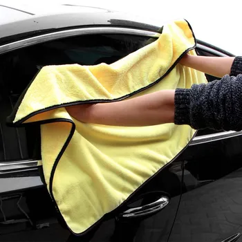 

92*56cm Soft Microfiber Fiber Buffing Fleece Car Wash Towel Absorbent Dry Cleaning Kit Set for Car High Quality Free Ship