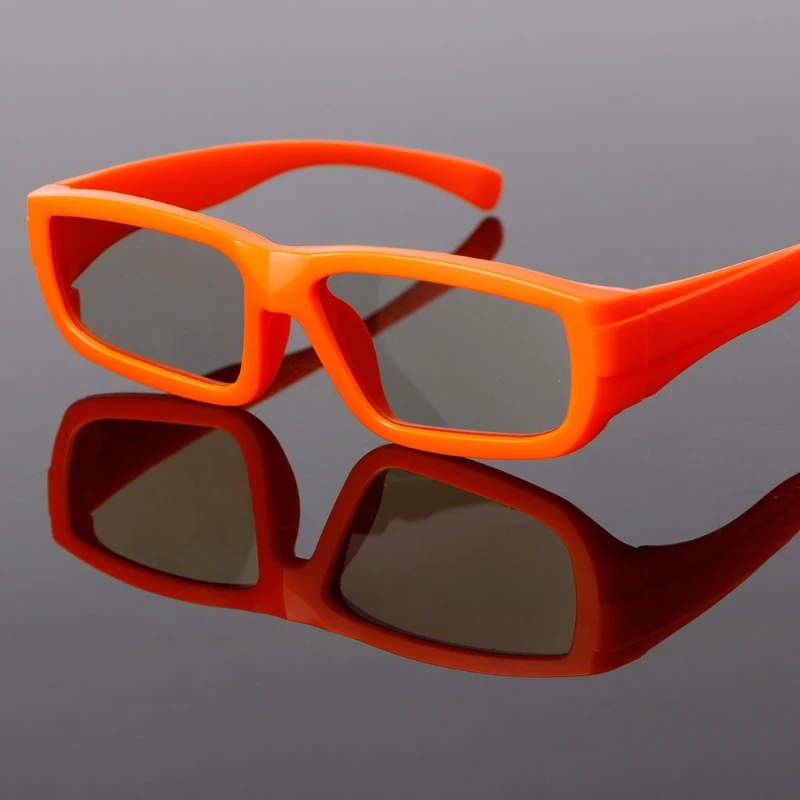 3D очки детские размер круговой поляризационные Пассивные 3D очки для реального D 3D ТВ кино - Цвет: O