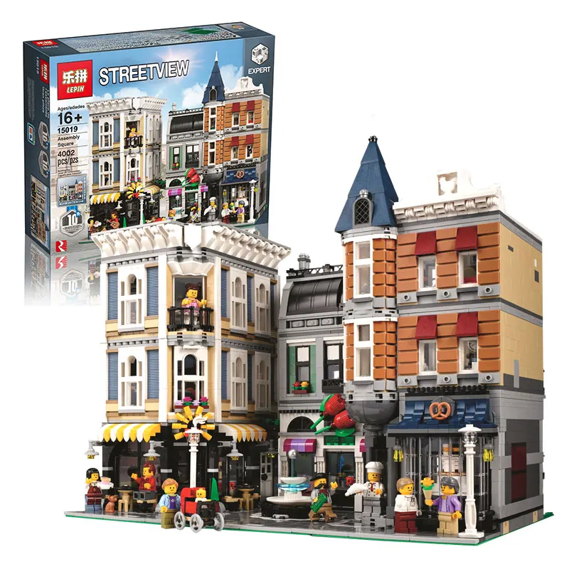

Lepin 15019 4002pcs MOC Creative Series legoing The Assembly Square Set Building Blocks Bricks Toys Small piece block 10255