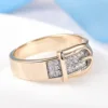 6mm Creative Gold Belt Rings Stainless Steel Rings for Women ► Photo 3/6