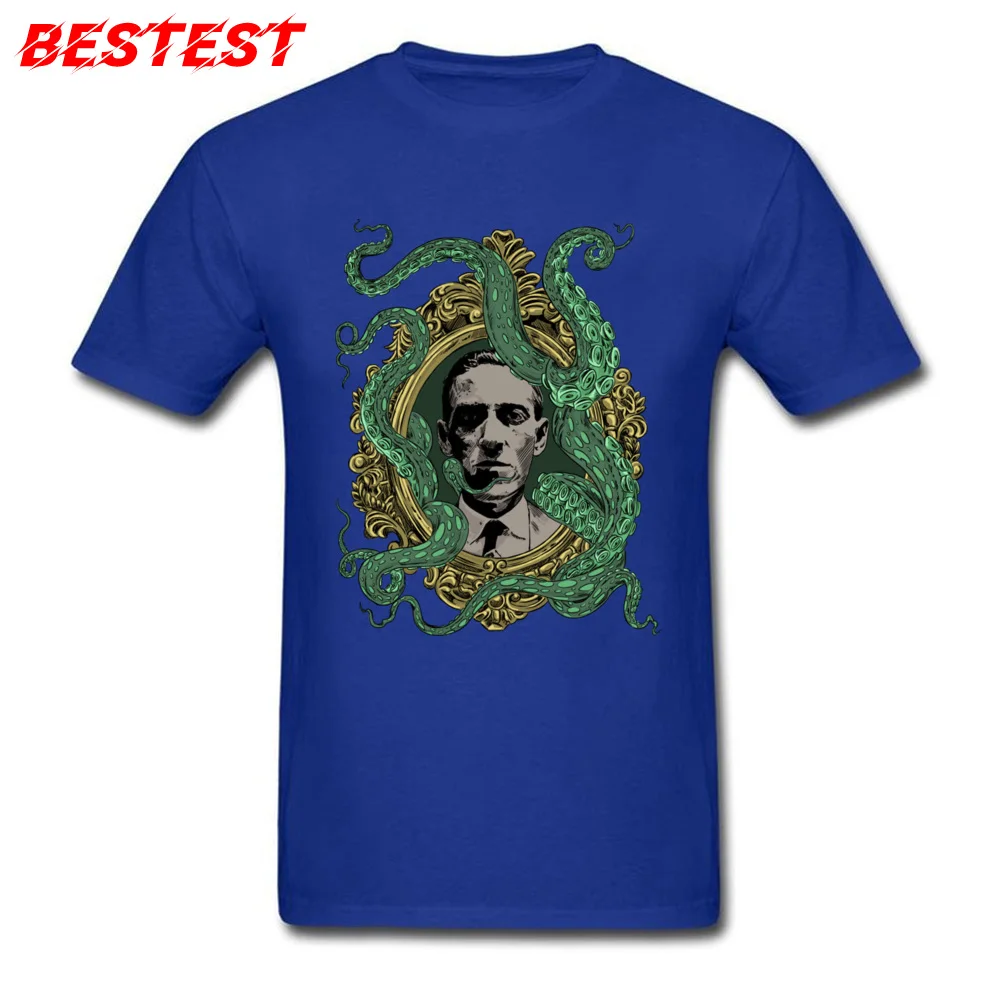 A Portrait of Madness Round Neck T Shirt Summer Tees Short Sleeve Newest Pure Cotton Casual Top T-shirts Geek Mens A Portrait of Madness blue