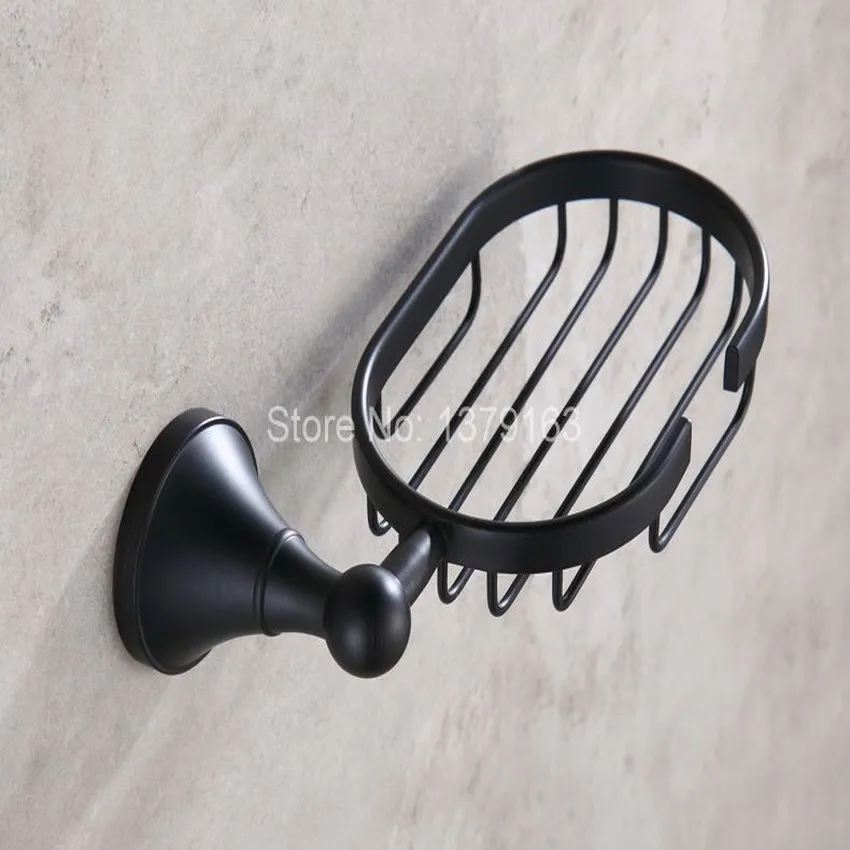 

Bathroom Accessory Dark Black Oil Rubbed Antique Brass Wall Mounted Bathroom Soap Basket Dish Holder aba860