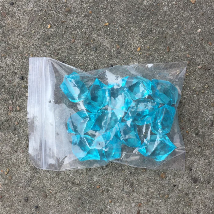 

Wholesale 6 Packs About 1100 Pieces Acrylic Ice Acrylic Crystals Bule Multicolor Wedding Table Decorations Vase Fill Scatter