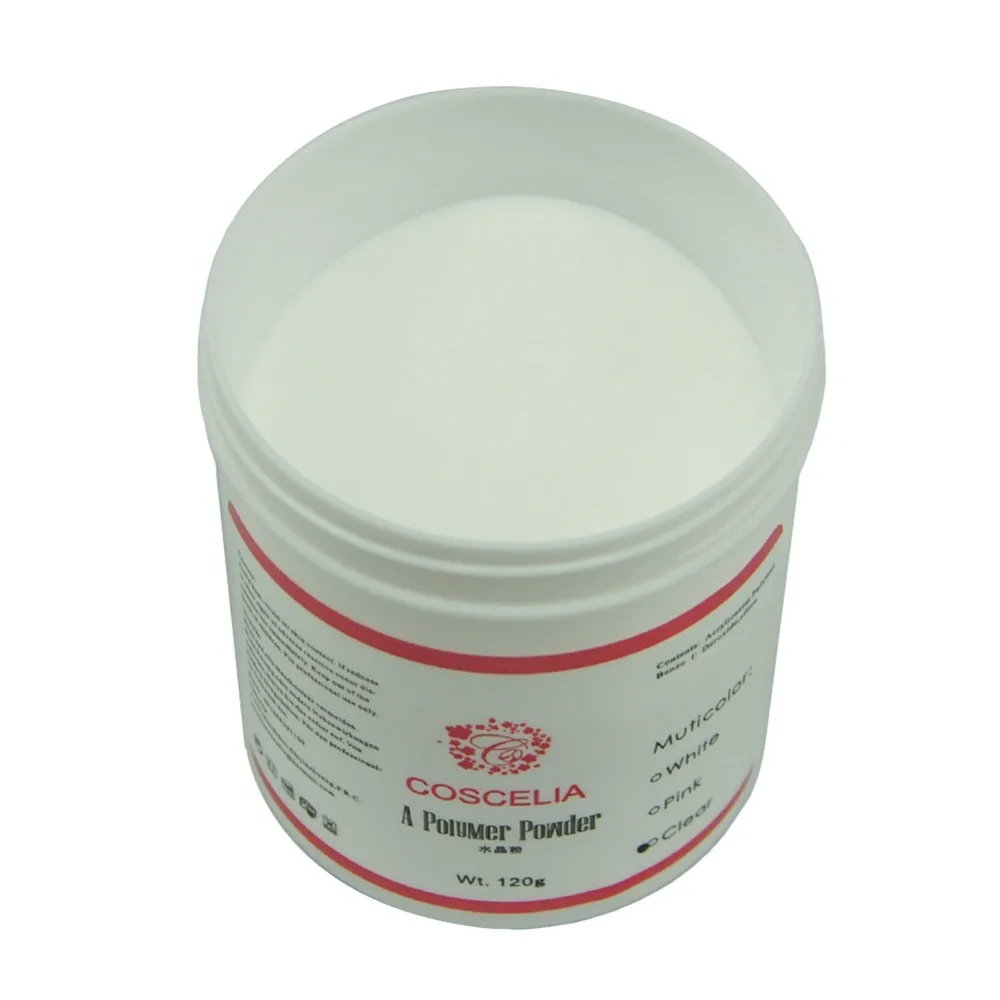 

1 Bottle Clear Acrylic Powder Dust For French Nail DIY Builder Manicure Tool For Nail Art Nail Polish Powder Tips Crystal