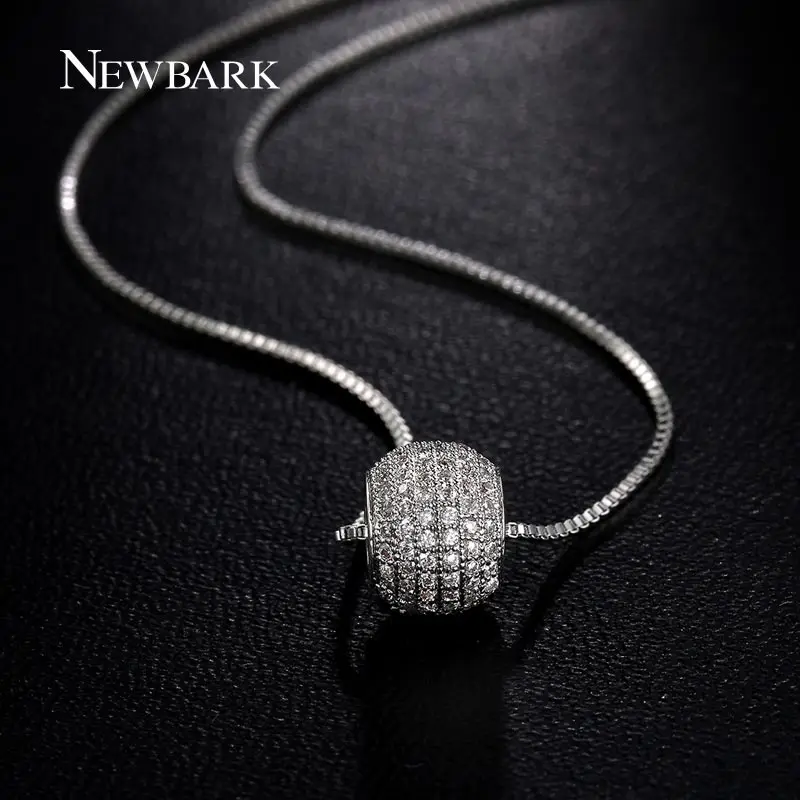 font b NEWBARK b font Vintage font b Necklace b font Full CZ Paved 6