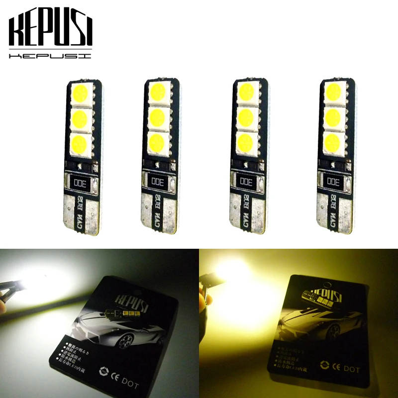 

T10 LED Car Light Canbus 194 W5W Auto LED Bulbs Car Styling White For Mitsubishi outlander 2013 pajero l200 Expo asx lancer 10