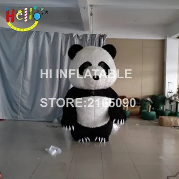 

Giant advertising inflatable plush material panda mascot costume