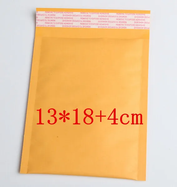 

50pcs/LOT 130x220mm Manufacturer Kraft bags bubble mailers padded envelopes paper mailer MAILING bag 13*18+4cm