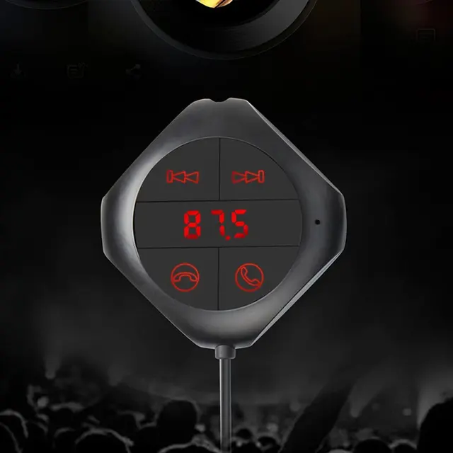FORNORM Bluetooth MP3 Player Magnetic Handsfree Player USB Car Kit LCD FM Transmitter