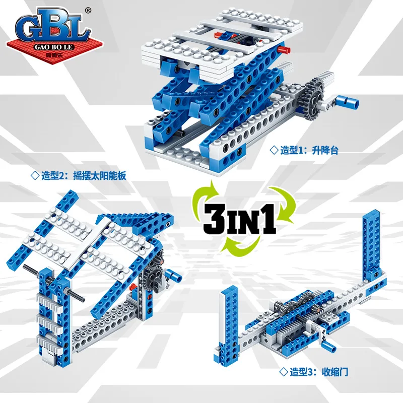 

Building Block Self-Locking Bricks Education Gear Principle Mechanical Kids Toy DIY Toy Gift For Children
