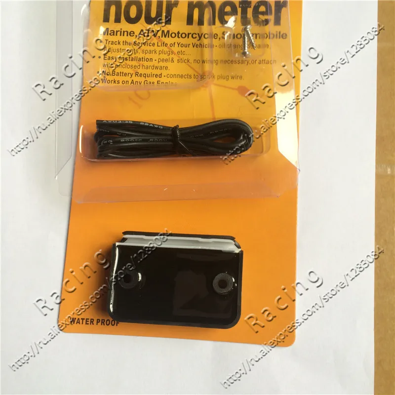 Temporizador à Prova Usado para Pit Carrinho da Bicicleta do Macaco da Bicicleta do Bolso Frete Grátis Digital Indutivo Hour Meter d' Água Dirt Bike Atv go 8 dirt bike atv go carrinho da bicicleta