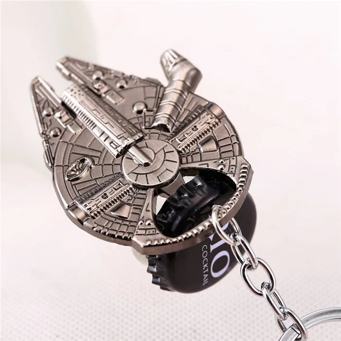 Звездные войны Сокол светильник металлический брелок космический корабль сосуд открывалка для бутылок Сувенирный брелок для ключей хороший подарок Брелоки YS10869