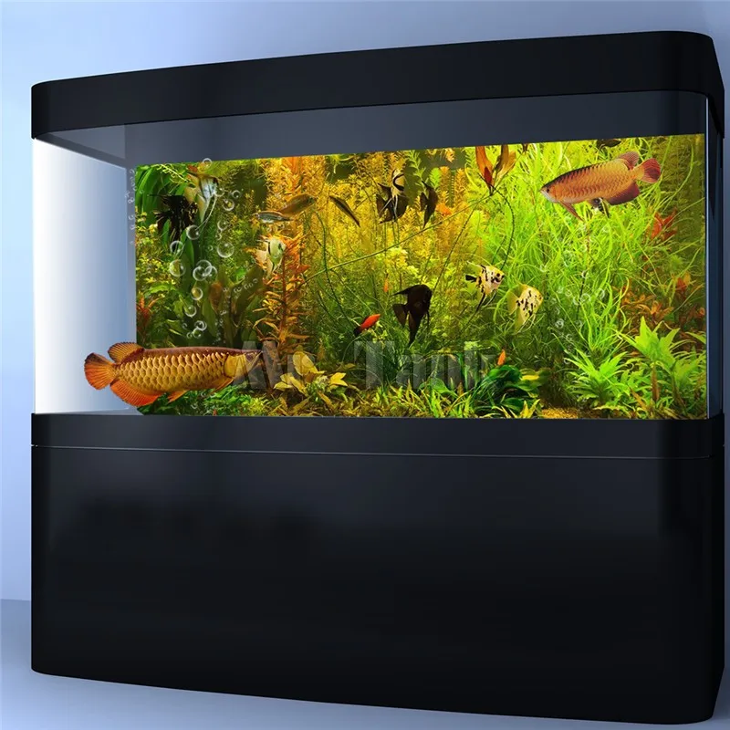 Mr. Tank ПВХ водные растения аквариум фон Плакат на заказ самоклеющиеся рыбки Танк фон настенные украшения