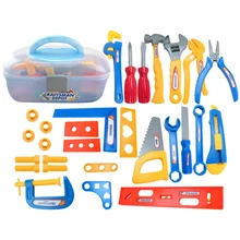 32 шт. Набор детских ролевых игр, набор инструментов для ремонта, детские инструменты, игрушки, чемодан класса люкс для мальчиков 3-6 лет, подарок, Новинка