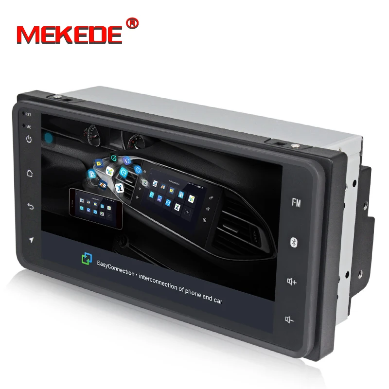 Perfect MEKEDE Android 8.1 7inch 2 din car dvd multimedia For TOYOTA COROLLA Camry Land Cruiser HILUX PRADO RAV4 radio screen gps stereo 3