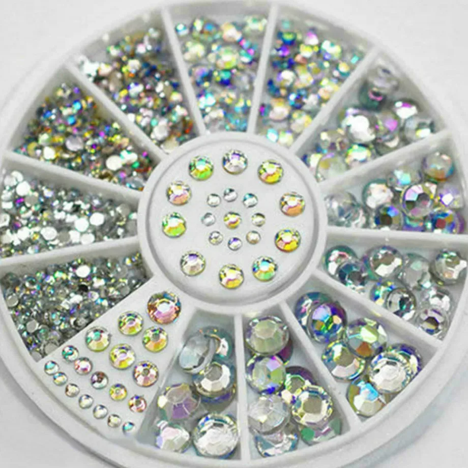 

2018 Hot Mix Diamond False Nail Tips Nature Clear Finger Full Card Nail Art Display Practice Acrylic UV Gel Polish Tool Manicure
