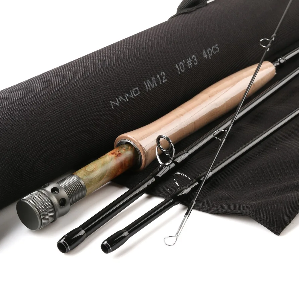 Maximumcatch Nymph Fly Fishing Rod 10FT 3WT Fly Fishing Rod IM12 Carbon Fiber Fly Rodin Fishing