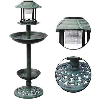 

Vidaxl Rechargeable Fountain Green Bird Bath Solar Lamp Yard Garden Light Path Lighting Landscape Path Lawn Yard Solar Lighting