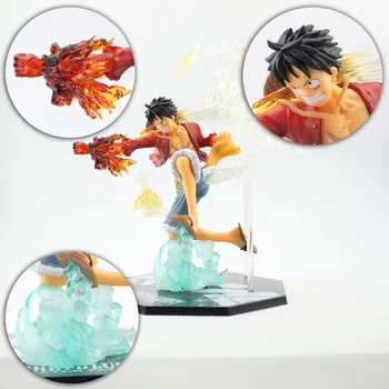 

Hot 1pcs 15CM pvc Japanese anime figure one piece luffy action figure collectible model toys brinquedos