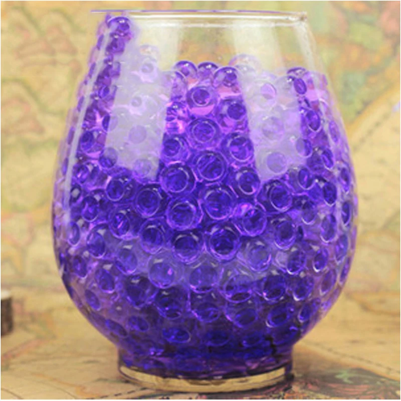 100g Pearl Dark Pink vase filler Shaped Crystal Soil Water Beads Bio