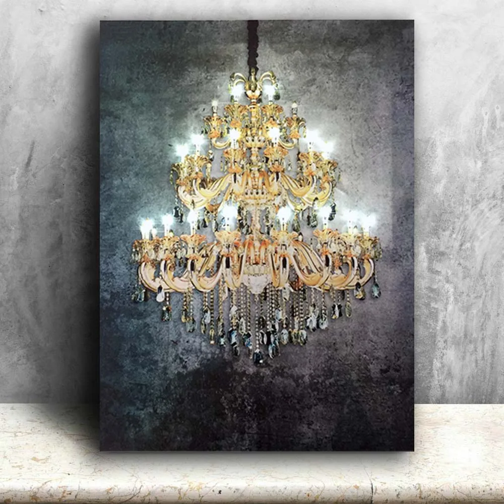 LONDON NIGHT COVERED BY SNOW PHOTO PRINT ON FRAMED CANVAS WALL ART VERTICAL