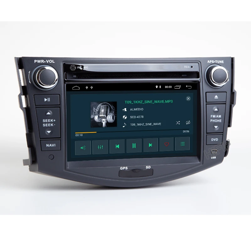 Автомобильный DVD плеер IPS DSP 2 Din Android 10 Carplay для Toyota RAV4 1026*400 экран Видео Стерео GPS