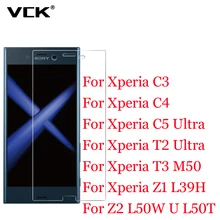 VCK Screen Protector Tempered Glass For Sony Xperia C3 C4 C5 Ultra T2 Ultra XM50H T3
