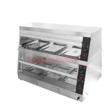 Ry-dh-6p электрического питания картофеля теплее нержавеющая сталь дисплей витрина с 2 полки