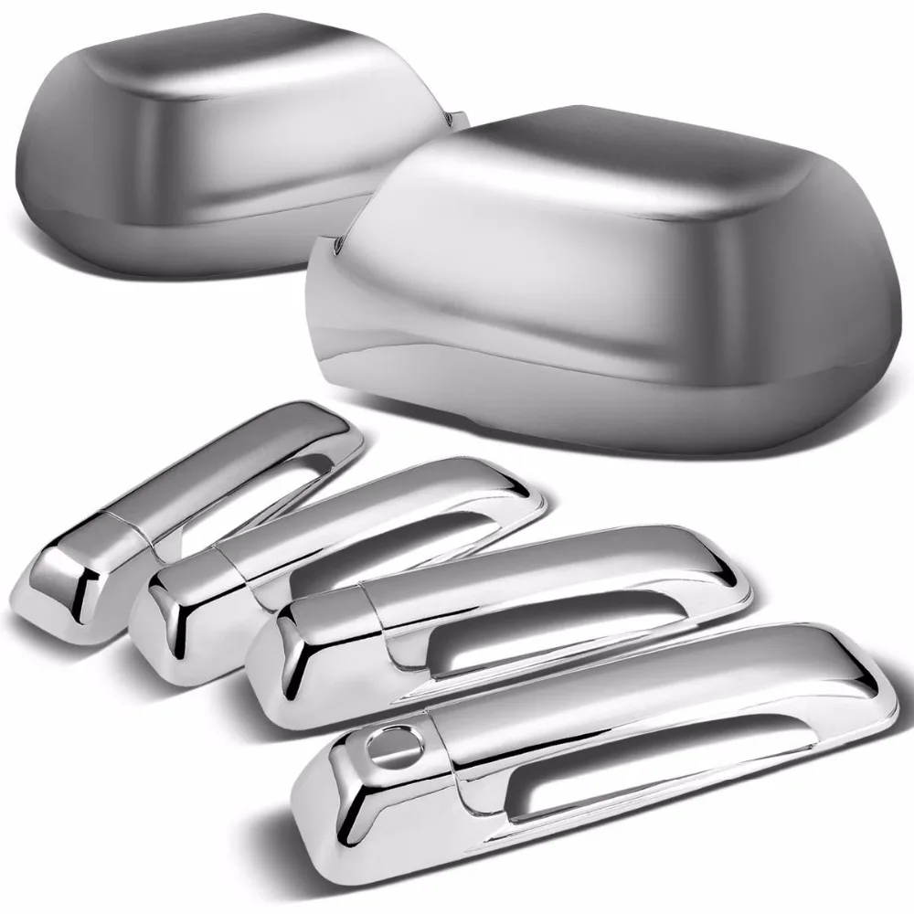 

Chrome Door Handle Cover and Mirror Cover Set For 05-10 Jeep Grand Cherokee 4-Door
