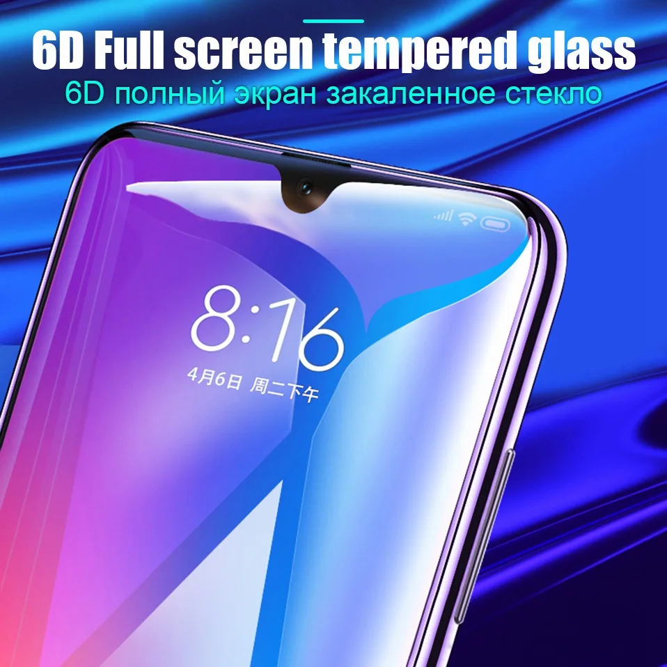 6D Tempered Glass For Samsung Galaxy A50 A30 A40 Screen Protector For Samsung Galaxy M10 M20 M30 A20 A60 A7 J6 2018 Full Cover   (2)