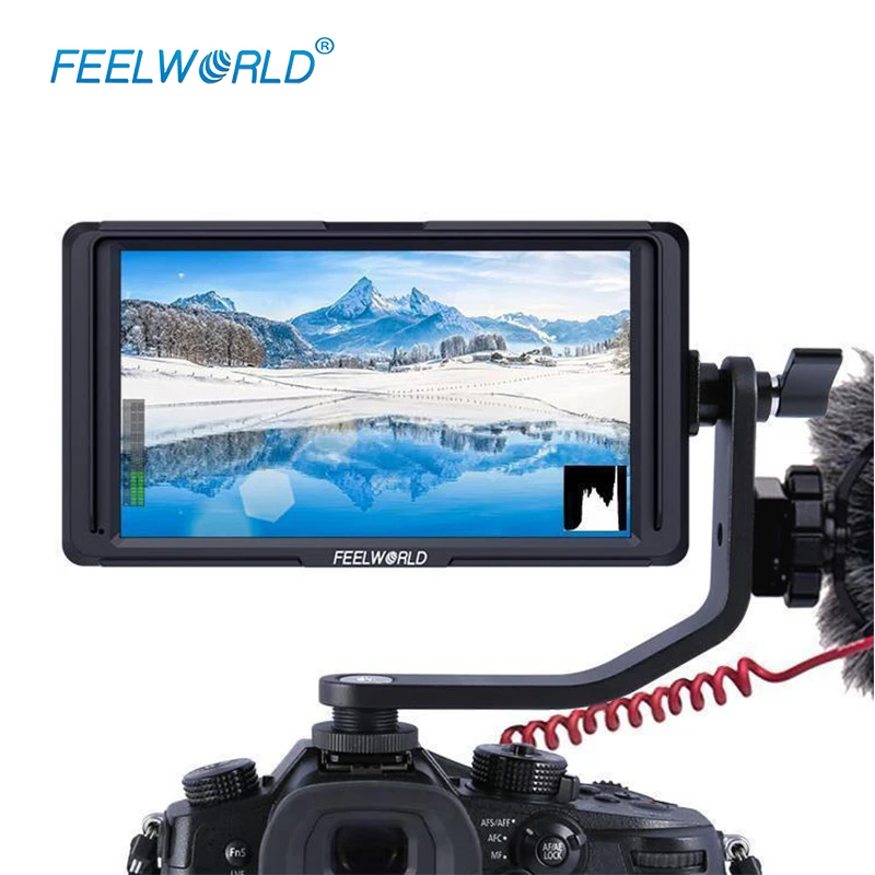 Feelword F6S 5 Inch Utra Slim IPS Full HD 1920x1200 4K HDMI On-camera Video Field Monitor for Canon Sony Nikon Gimbal Smooth 4 Feelword F6S 5 Inch Utra Slim IPS Full HD 1920x1200 4K HDMI On-camera Video Field Monitor for Canon Sony Nikon Gimbal Smooth 4