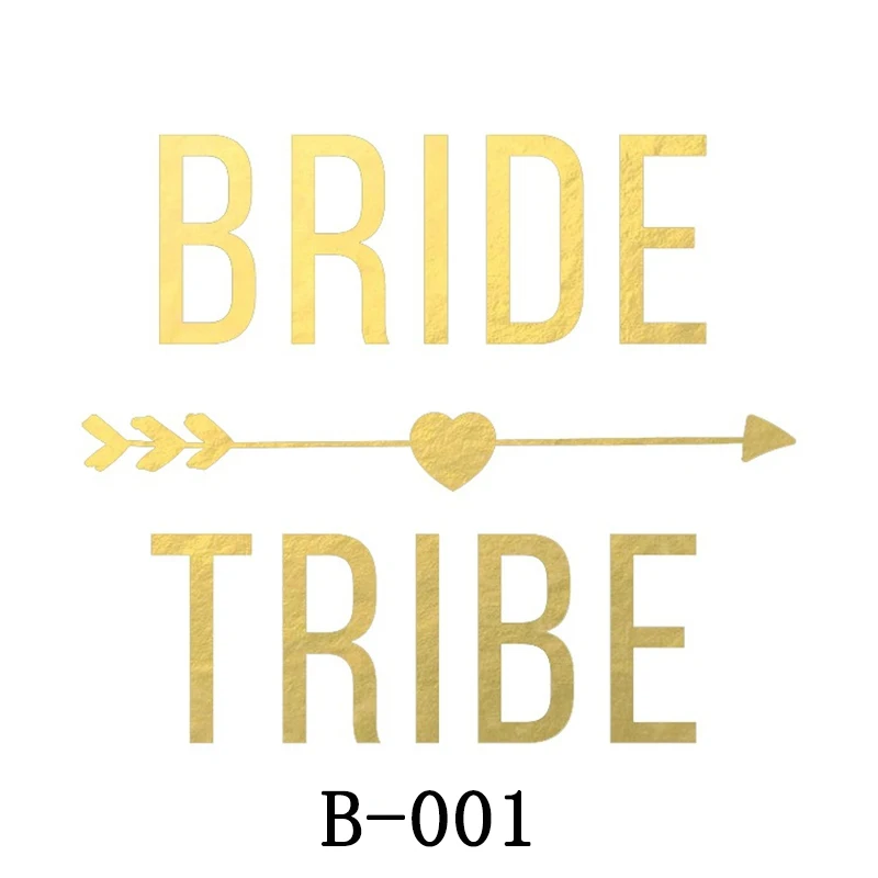 10pc Bridal Team Bridesmaid team temporary tattoo Bachelor Bride Party Sticker Decoration Marriage Bridal To Be Party Supplies 